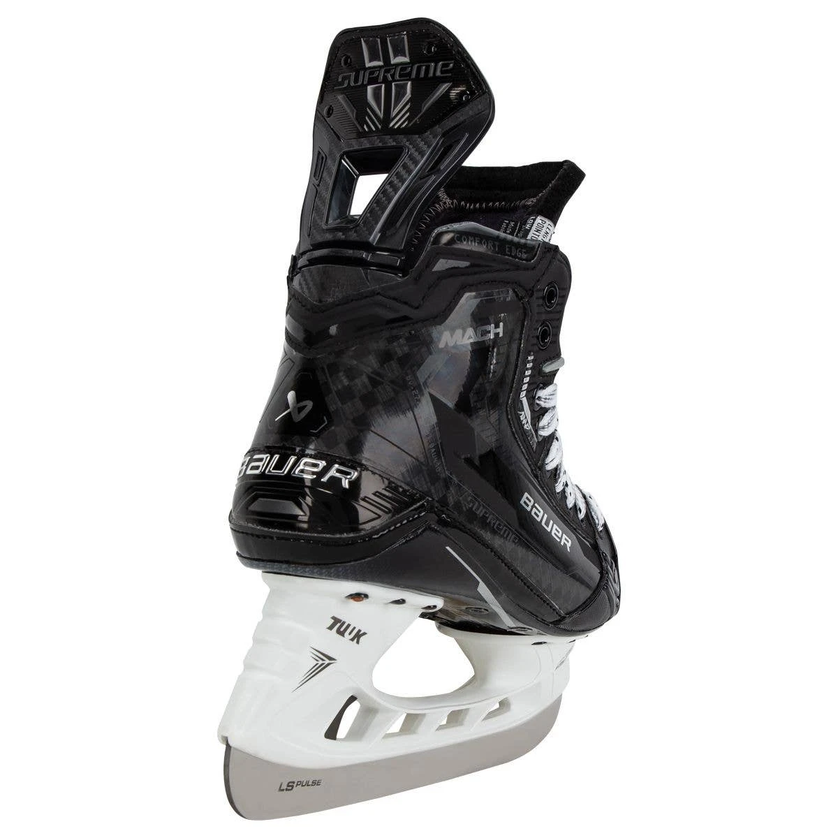 Bauer Supreme Mach Intermediate Ice Hockey Skates With Pulse Runner 4 Bauer Supreme Mach Intermediate Ice Hockey Skates With Pulse Runner - Image 4