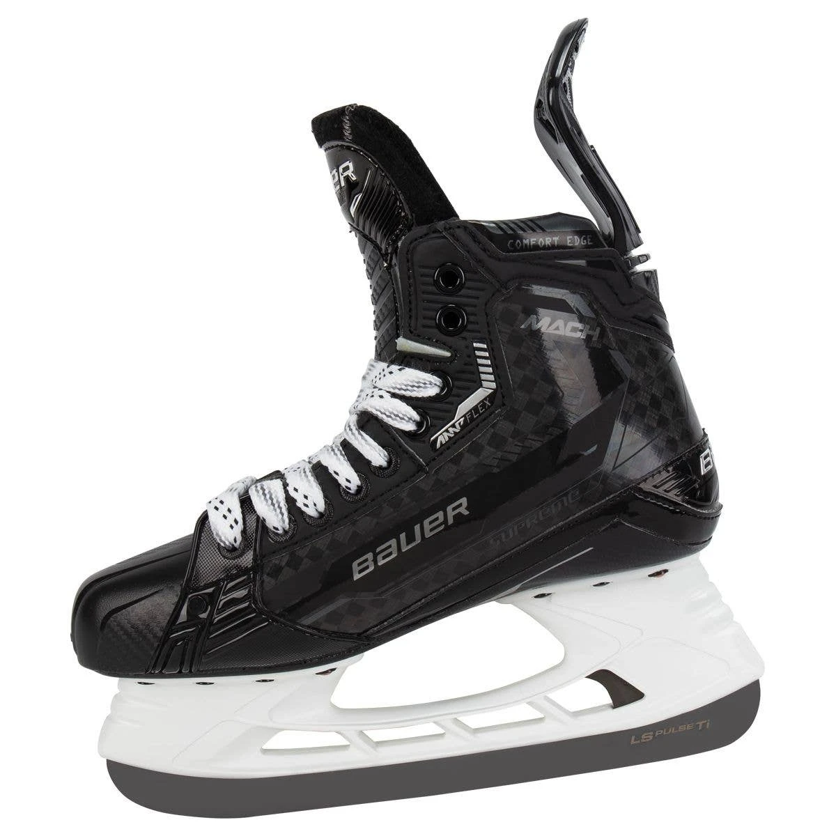 Bauer Supreme Mach Intermediate Ice Hockey Skates With Pulse TI Runner 7 Bauer Supreme Mach Intermediate Ice Hockey Skates With Pulse TI Runner - Image 7